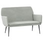 vidaXL Sitzbank Hellgrau 108x79x79 cm Samt vidaXL Sitzbank Hellgrau 108x79x79 cm Samt