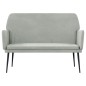 vidaXL Sitzbank Hellgrau 108x79x79 cm Samt vidaXL Sitzbank Hellgrau 108x79x79 cm Samt