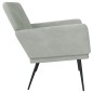vidaXL Sitzbank Hellgrau 108x79x79 cm Samt vidaXL Sitzbank Hellgrau 108x79x79 cm Samt