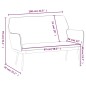 vidaXL Sitzbank Hellgrau 108x79x79 cm Samt vidaXL Sitzbank Hellgrau 108x79x79 cm Samt
