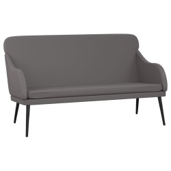 vidaXL Sitzbank Grau 110x76x80 cm Kunstleder