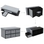 vidaXL Faltbare Sitzbank Leinenoptik 76×38×38 cm Hellgrau vidaXL Faltbare Sitzbank Leinenoptik 76×38×38 cm Hellgrau
