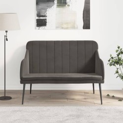 vidaXL Sitzbank Dunkelgrau 110x76x80 cm Samt