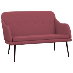 vidaXL Sitzbank Weinrot 110x76x80 cm Stoff