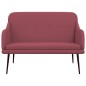 vidaXL Sitzbank Weinrot 110x76x80 cm Stoff vidaXL Sitzbank Weinrot 110x76x80 cm Stoff