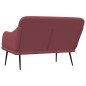 vidaXL Sitzbank Weinrot 110x76x80 cm Stoff vidaXL Sitzbank Weinrot 110x76x80 cm Stoff