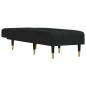 vidaXL Chaiselongue Schwarz Samt vidaXL Chaiselongue Schwarz Samt