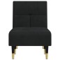 vidaXL Chaiselongue Schwarz Samt vidaXL Chaiselongue Schwarz Samt