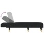 vidaXL Chaiselongue Schwarz Samt vidaXL Chaiselongue Schwarz Samt