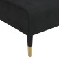 vidaXL Chaiselongue Schwarz Samt vidaXL Chaiselongue Schwarz Samt