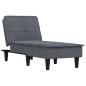 vidaXL Chaiselongue Dunkelgrau Samt vidaXL Chaiselongue Dunkelgrau Samt