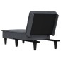 vidaXL Chaiselongue Dunkelgrau Samt vidaXL Chaiselongue Dunkelgrau Samt