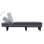 vidaXL Chaiselongue Dunkelgrau Samt vidaXL Chaiselongue Dunkelgrau Samt