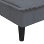 vidaXL Chaiselongue Dunkelgrau Samt vidaXL Chaiselongue Dunkelgrau Samt