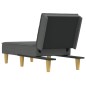 vidaXL Chaiselongue Dunkelgrau Stoff vidaXL Chaiselongue Dunkelgrau Stoff