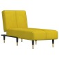 vidaXL Chaiselongue Gelb Samt vidaXL Chaiselongue Gelb Samt