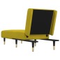 vidaXL Chaiselongue Gelb Samt vidaXL Chaiselongue Gelb Samt