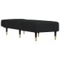 vidaXL Chaiselongue Schwarz Samt vidaXL Chaiselongue Schwarz Samt