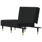 vidaXL Chaiselongue Schwarz Samt vidaXL Chaiselongue Schwarz Samt