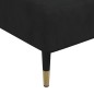 vidaXL Chaiselongue Schwarz Samt vidaXL Chaiselongue Schwarz Samt