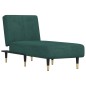 vidaXL Chaiselongue Dunkelgrün Samt vidaXL Chaiselongue Dunkelgrün Samt
