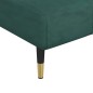 vidaXL Chaiselongue Dunkelgrün Samt vidaXL Chaiselongue Dunkelgrün Samt