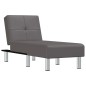vidaXL Chaiselongue Grau Kunstleder vidaXL Chaiselongue Grau Kunstleder