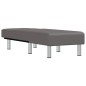 vidaXL Chaiselongue Grau Kunstleder vidaXL Chaiselongue Grau Kunstleder
