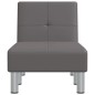 vidaXL Chaiselongue Grau Kunstleder vidaXL Chaiselongue Grau Kunstleder