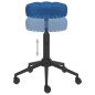 Essstühle 2 Stk. Drehbar Blau Samt Essstühle 2 Stk. Drehbar Blau Samt