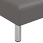 vidaXL Chaiselongue Grau Kunstleder vidaXL Chaiselongue Grau Kunstleder