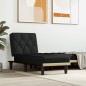 vidaXL Chaiselongue Schwarz Stoff vidaXL Chaiselongue Schwarz Stoff