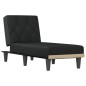 vidaXL Chaiselongue Schwarz Stoff vidaXL Chaiselongue Schwarz Stoff