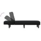 vidaXL Chaiselongue Schwarz Stoff vidaXL Chaiselongue Schwarz Stoff