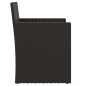 vidaXL Gartensessel mit Kissen Schwarz Poly Rattan vidaXL Gartensessel mit Kissen Schwarz Poly Rattan