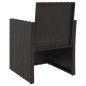 vidaXL Gartensessel mit Kissen Schwarz Poly Rattan vidaXL Gartensessel mit Kissen Schwarz Poly Rattan