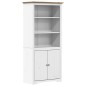 vidaXL Bücherregal BODO Weiß und Braun 82x40x173 cm Massivholz Kiefer vidaXL Bücherregal BODO Weiß und Braun 82x40x173 cm Massivholz Kiefer