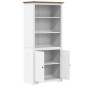 vidaXL Bücherregal BODO Weiß und Braun 82x40x173 cm Massivholz Kiefer vidaXL Bücherregal BODO Weiß und Braun 82x40x173 cm Massivholz Kiefer