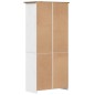 vidaXL Bücherregal BODO Weiß und Braun 82x40x173 cm Massivholz Kiefer vidaXL Bücherregal BODO Weiß und Braun 82x40x173 cm Massivholz Kiefer