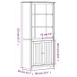 vidaXL Bücherregal BODO Weiß und Braun 82x40x173 cm Massivholz Kiefer vidaXL Bücherregal BODO Weiß und Braun 82x40x173 cm Massivholz Kiefer