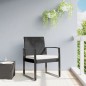 vidaXL Garten-Esszimmerstühle 2 Stk. Schwarz PP-Rattan vidaXL Garten-Esszimmerstühle 2 Stk. Schwarz PP-Rattan