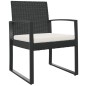 vidaXL Garten-Esszimmerstühle 2 Stk. Schwarz PP-Rattan vidaXL Garten-Esszimmerstühle 2 Stk. Schwarz PP-Rattan