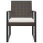 vidaXL Garten-Esszimmerstühle 2 Stk. Schwarz PP-Rattan vidaXL Garten-Esszimmerstühle 2 Stk. Schwarz PP-Rattan
