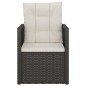 vidaXL Gartensessel mit Kissen Schwarz Poly Rattan vidaXL Gartensessel mit Kissen Schwarz Poly Rattan
