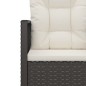 vidaXL Gartensessel mit Kissen Schwarz Poly Rattan vidaXL Gartensessel mit Kissen Schwarz Poly Rattan