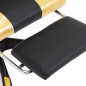 vidaXL Gaming-Stuhl mit Fußstütze Golden und Schwarz Kunstleder vidaXL Gaming-Stuhl mit Fußstütze Golden und Schwarz Kunstleder