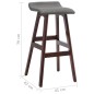 vidaXL Barhocker Dunkelgrau Stoff vidaXL Barhocker Dunkelgrau Stoff