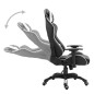 vidaXL Gaming-Stuhl Weiß Kunstleder vidaXL Gaming-Stuhl Weiß Kunstleder