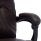 vidaXL Massage-Bürostuhl Braun Kunstleder vidaXL Massage-Bürostuhl Braun Kunstleder