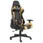 vidaXL Gaming-Stuhl Drehbar Golden PVC vidaXL Gaming-Stuhl Drehbar Golden PVC